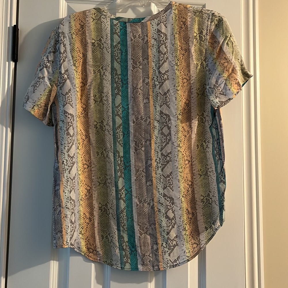 Equipment Will Multi Color Python Print Tee - image 5